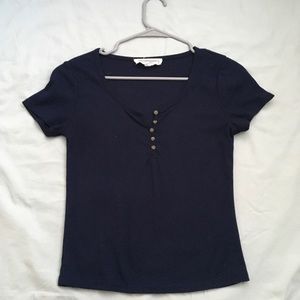 Cropped Fitted T Shirt